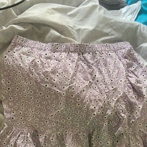 purple floral skirt, size 18